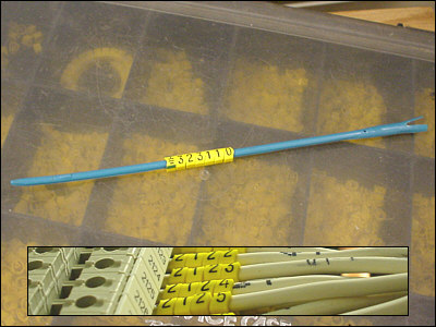 Montagestav til ledningsm&aelig;rker