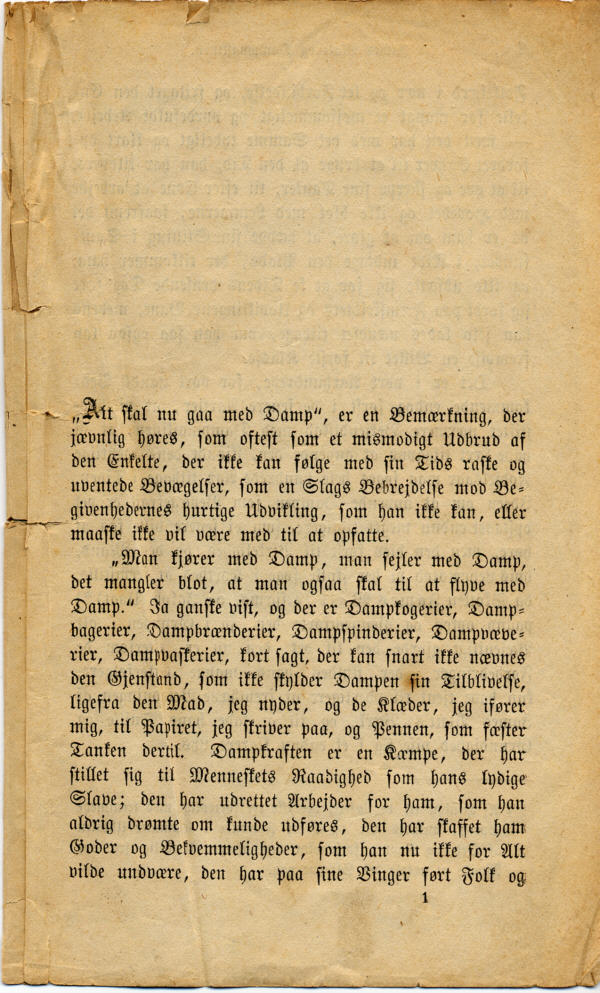Albert Andresen: James Watt og Dampmaskinen, side 01