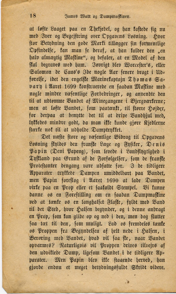 Albert Andresen: James Watt og Dampmaskinen, side 18